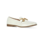 Time and Tru Women's Faux Leather Buckle Loafers