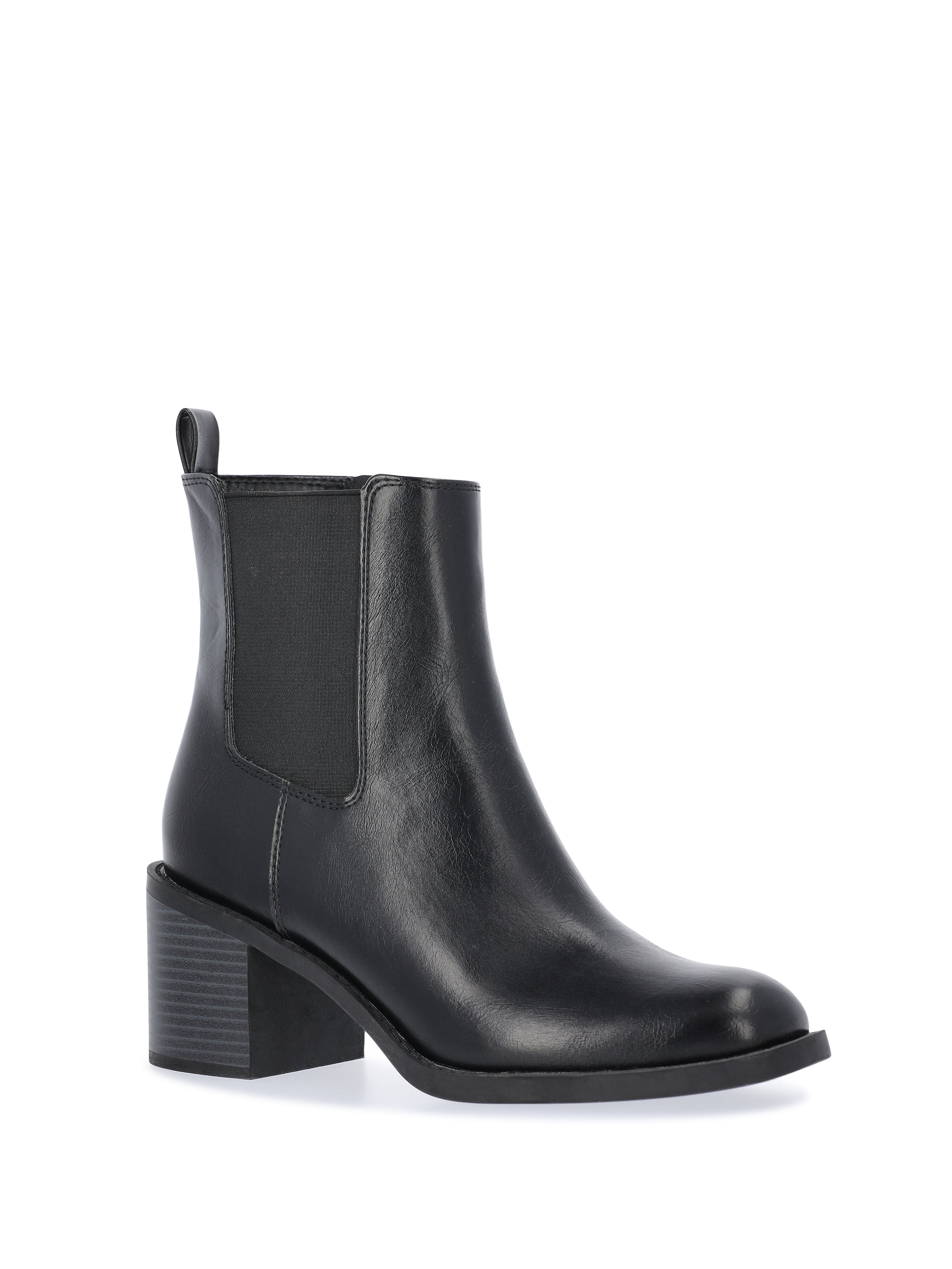 Time and True Women's Faux Leather Chelsea Boots