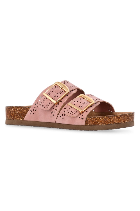 Women's Footbed Slide Sandals, Wide Width Available