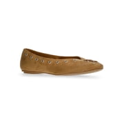 Women's Faux Suede Corset Ballet Flats