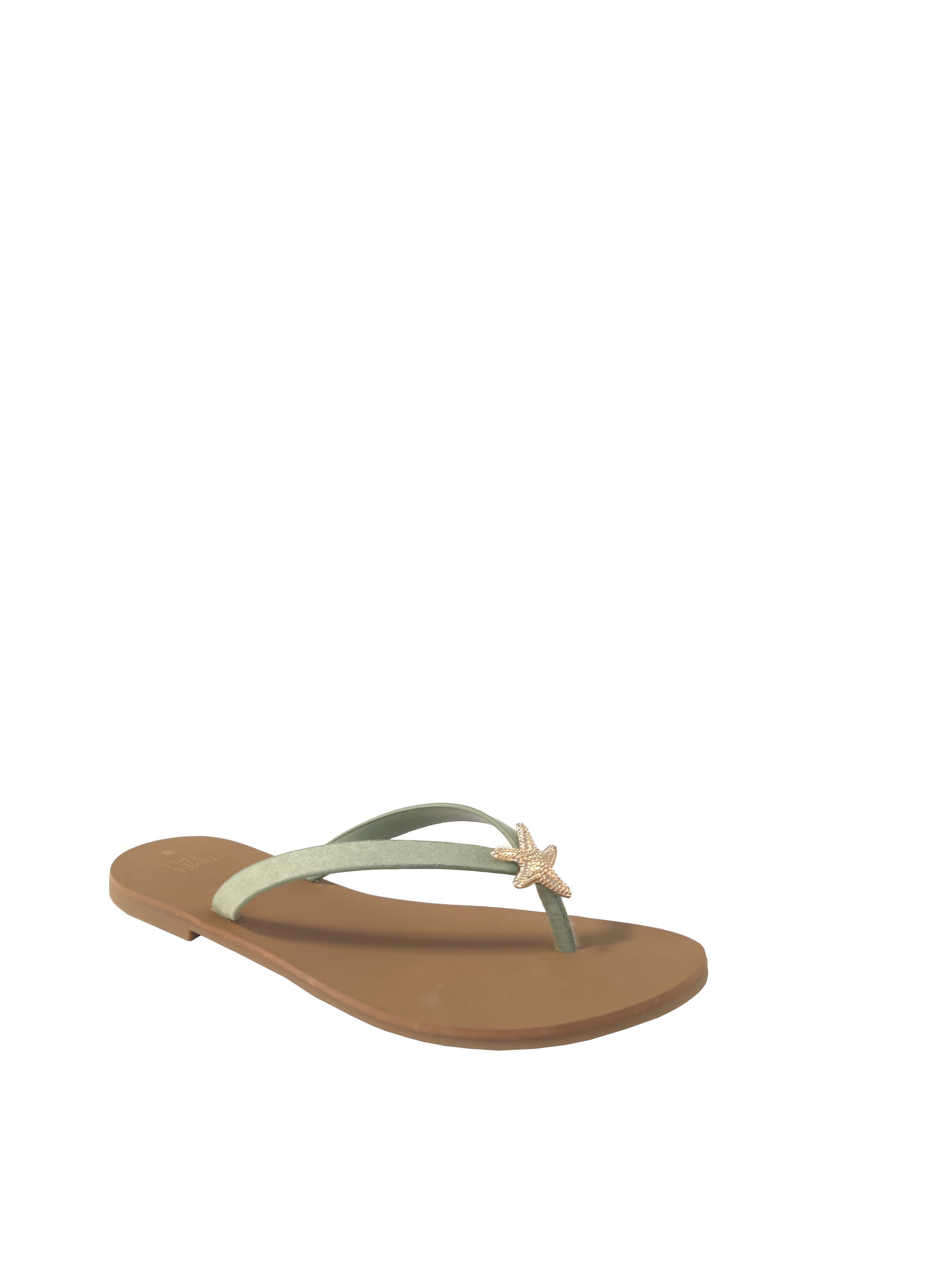 Time and Tru Women's Ornament Thong Sandals