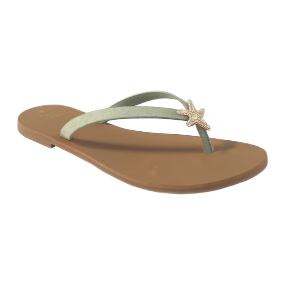 Time and Tru Women's Ornament Thong Sandals