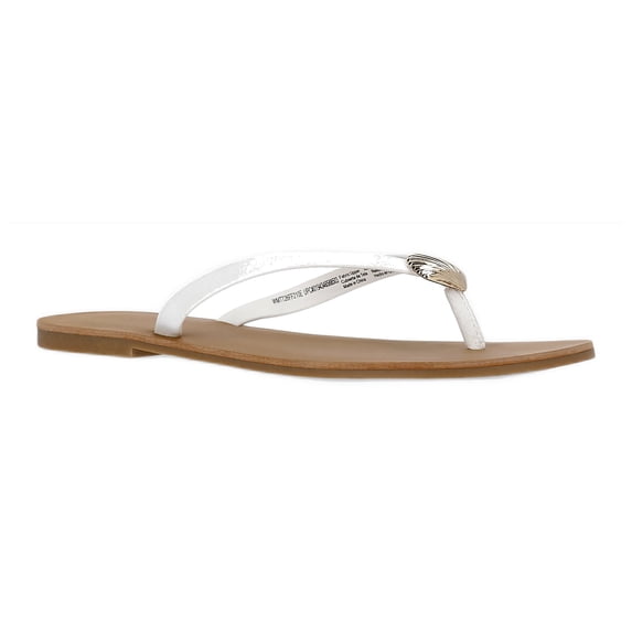 Time and Tru Women's Ornament Thong Sandals
