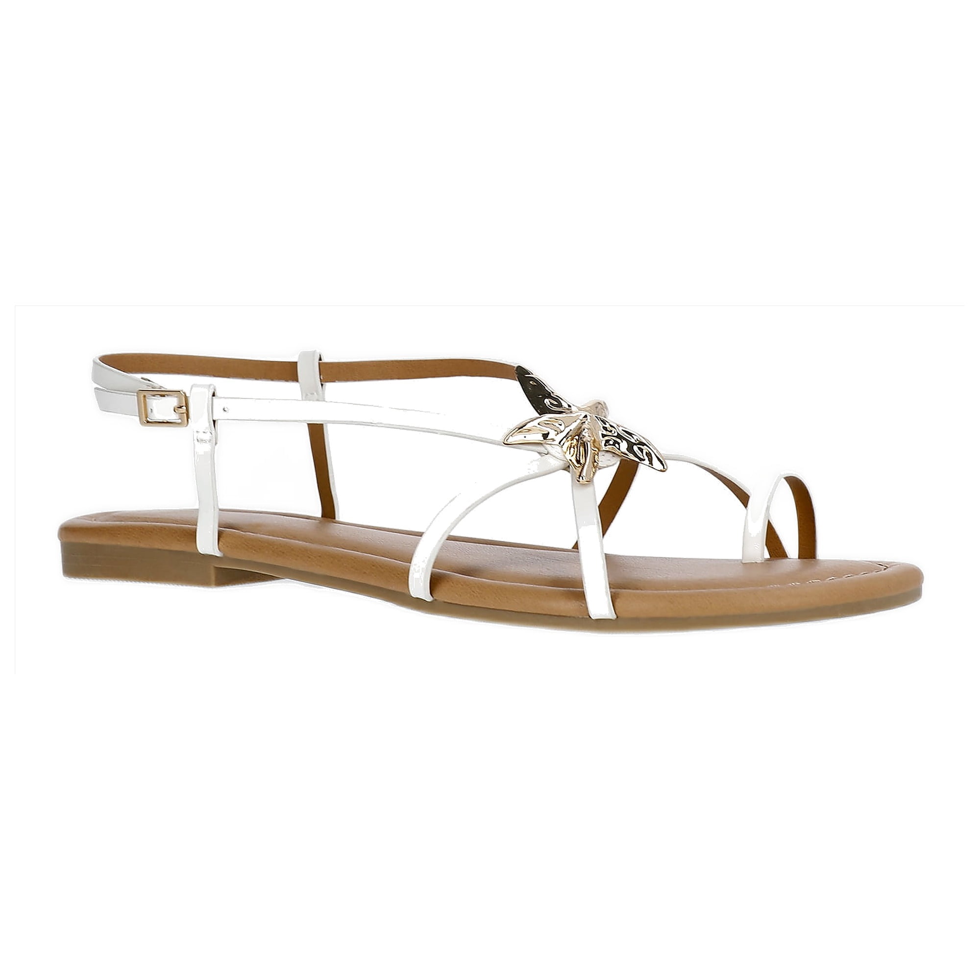 Time and Tru Women's Starfish Toe Loop Sandals
