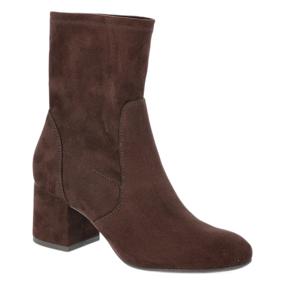 Time and Tru Women's Faux Suede Block Heel Boots