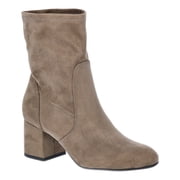 Time and Tru Women's Faux Suede Block Heel Boots
