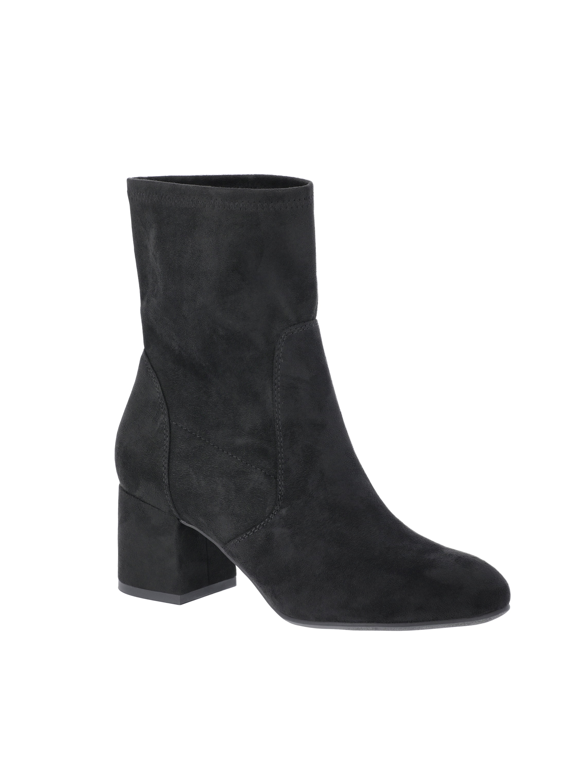 Women's Faux Suede Block Heel Boots