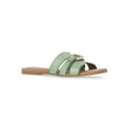 thumbnail image 1 of Time and Tru Women's Hardware Slide Sandals, 1 of 6