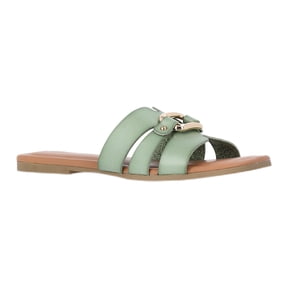 Time and Tru Women's Hardware Slide Sandals