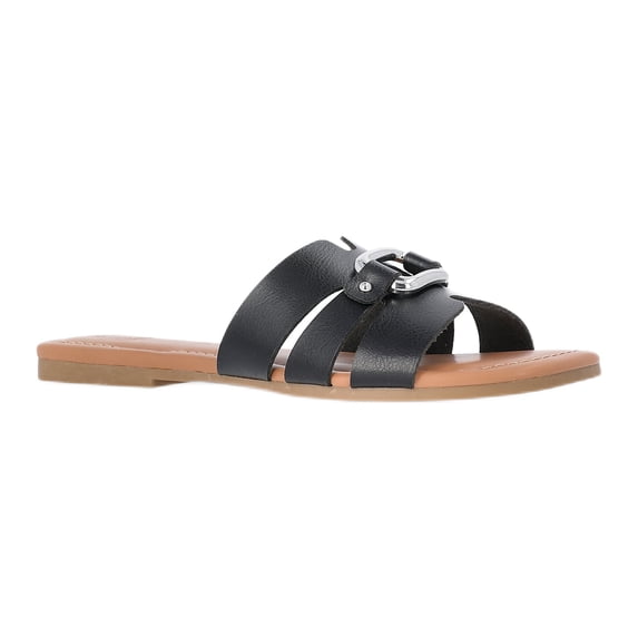 Time and Tru Women's Hardware Slide Sandals