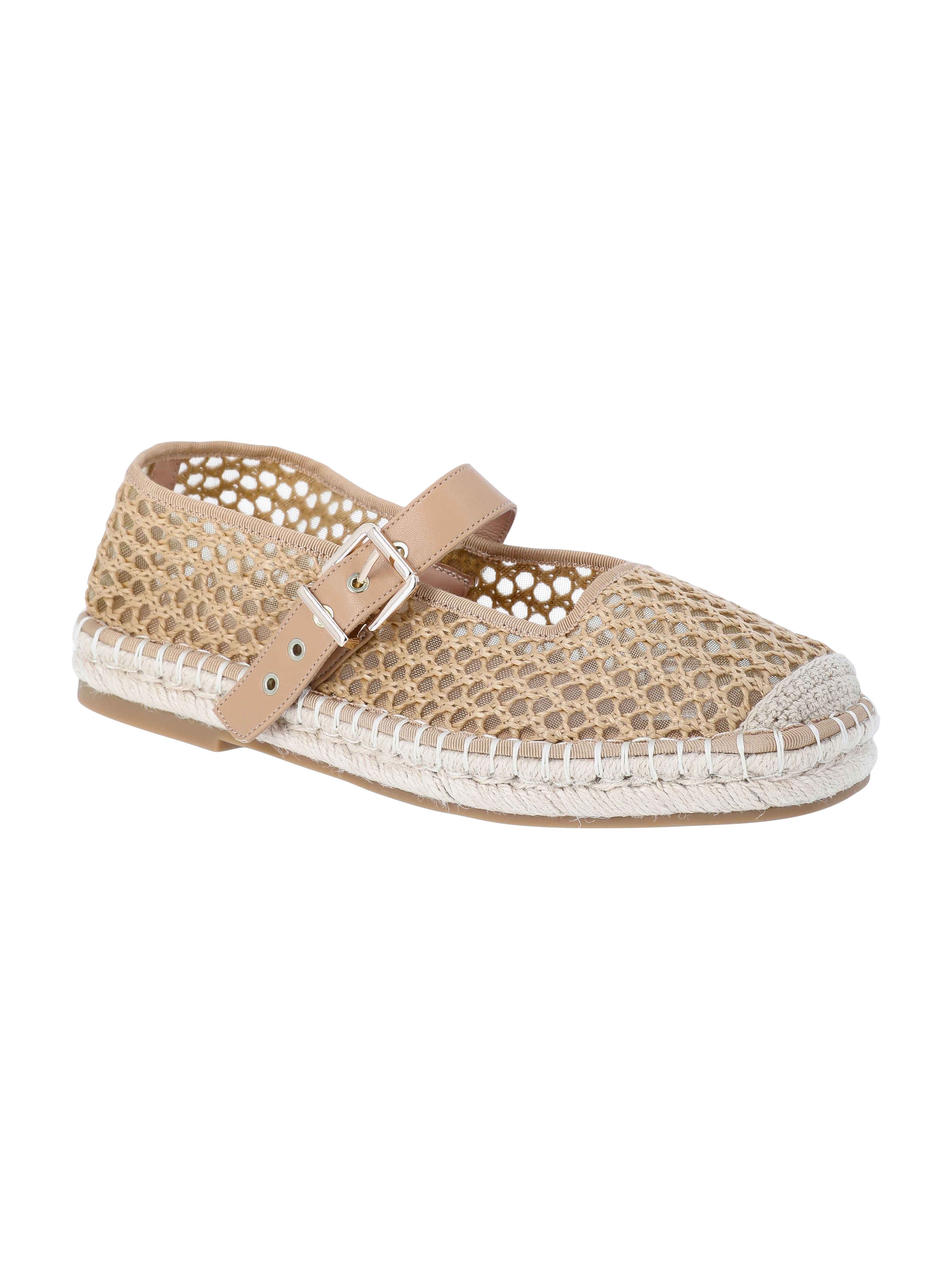 Time and Tru Women's Espadrille Mary Jane Flats