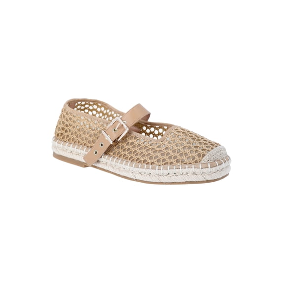 Time and Tru Women's Espadrille Mary Jane Flats