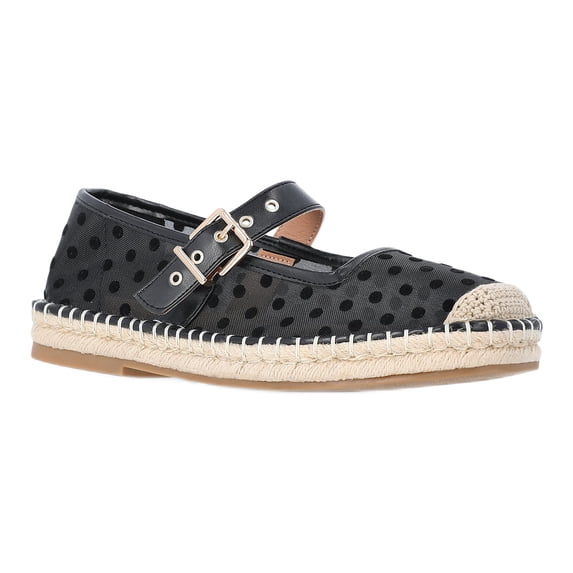 Time and Tru Women's Espadrille Mary Jane Flats