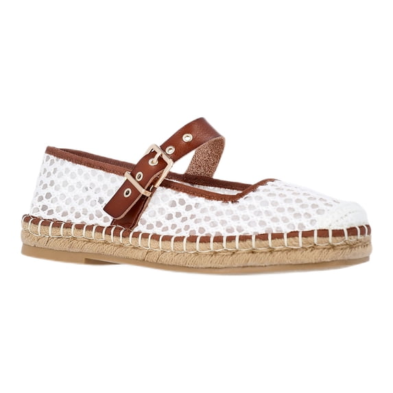 Time and Tru Women's Espadrille Mary Jane Flats