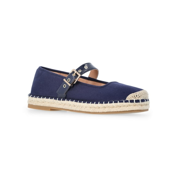 Time and Tru Women's Espadrille Mary Jane Flats