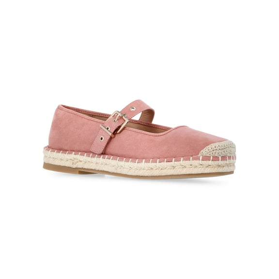 Time and Tru Women's Espadrille Mary Jane Flats