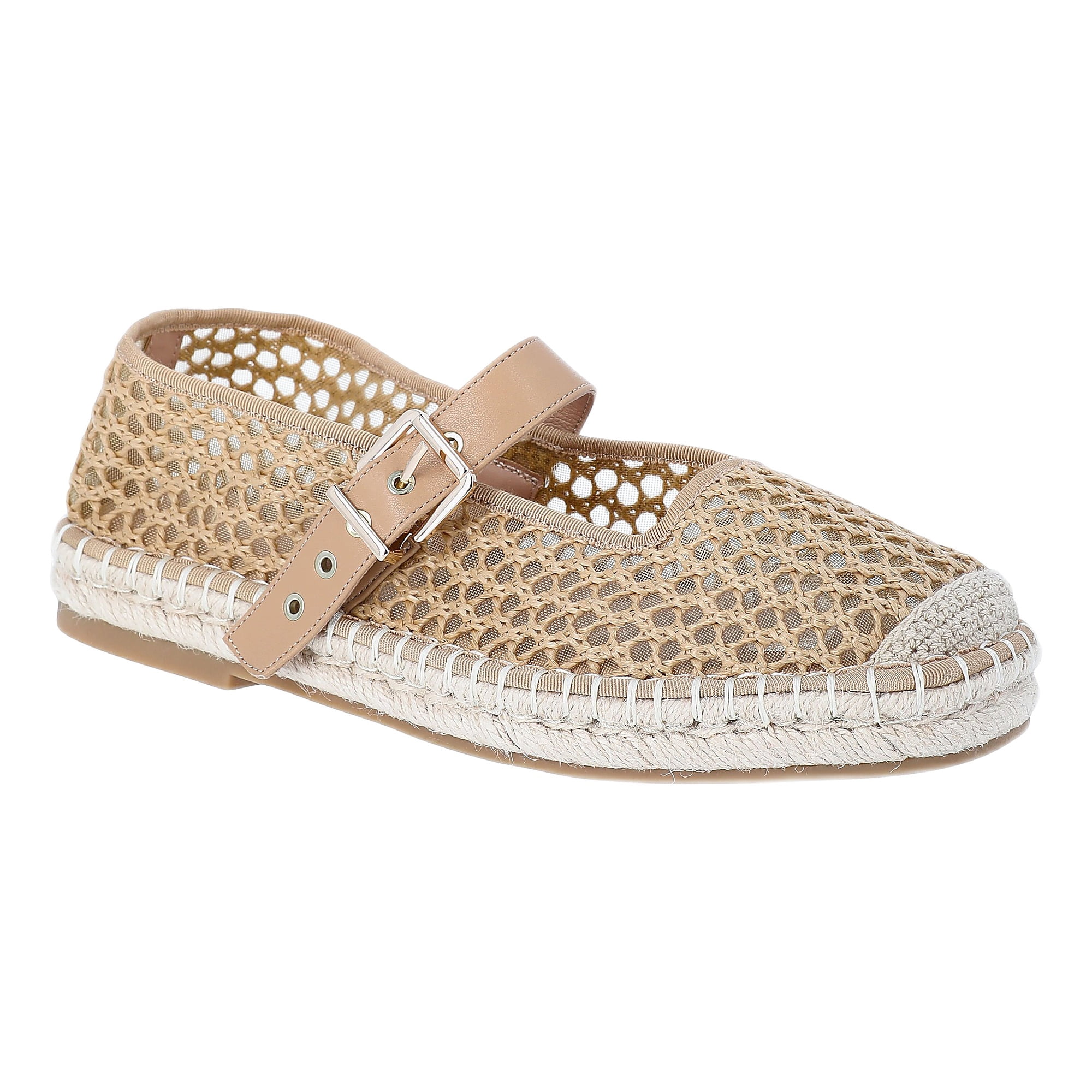 Time and Tru Women's Espadrille Mary Jane Flats