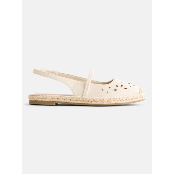 Time and Tru Women's Espadrille Slingback Shoes