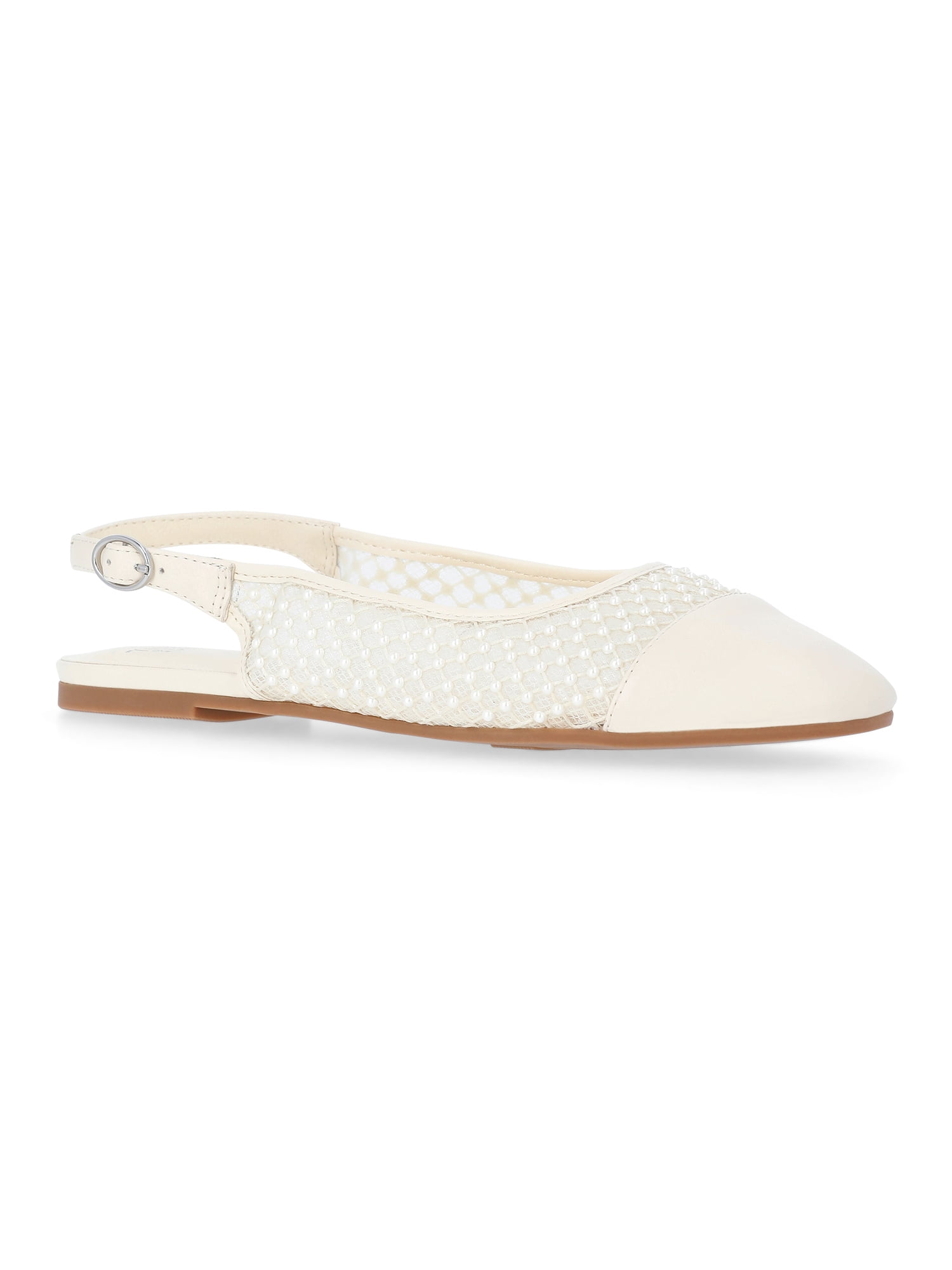 Time and Tru Women's Slingback Flats
