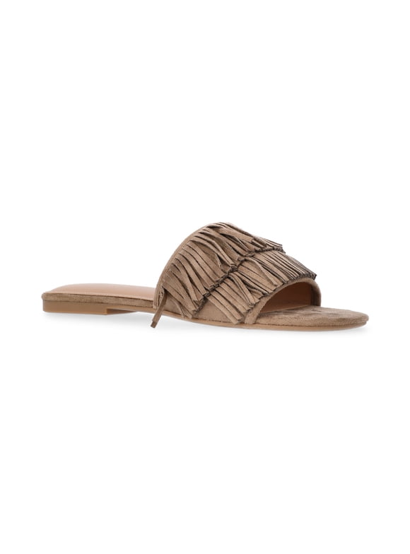 Women's Fringe Slide Sandals