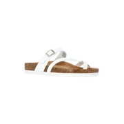 Women's Asymmetric Strap Footbed Sandals, Wide Width Available