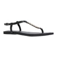 thumbnail image 1 of Time and Tru Women's Hardware Faux Leather Thong Sandals, 1 of 7