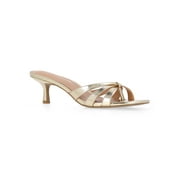 Women's Kitten Heel Mule Sandals