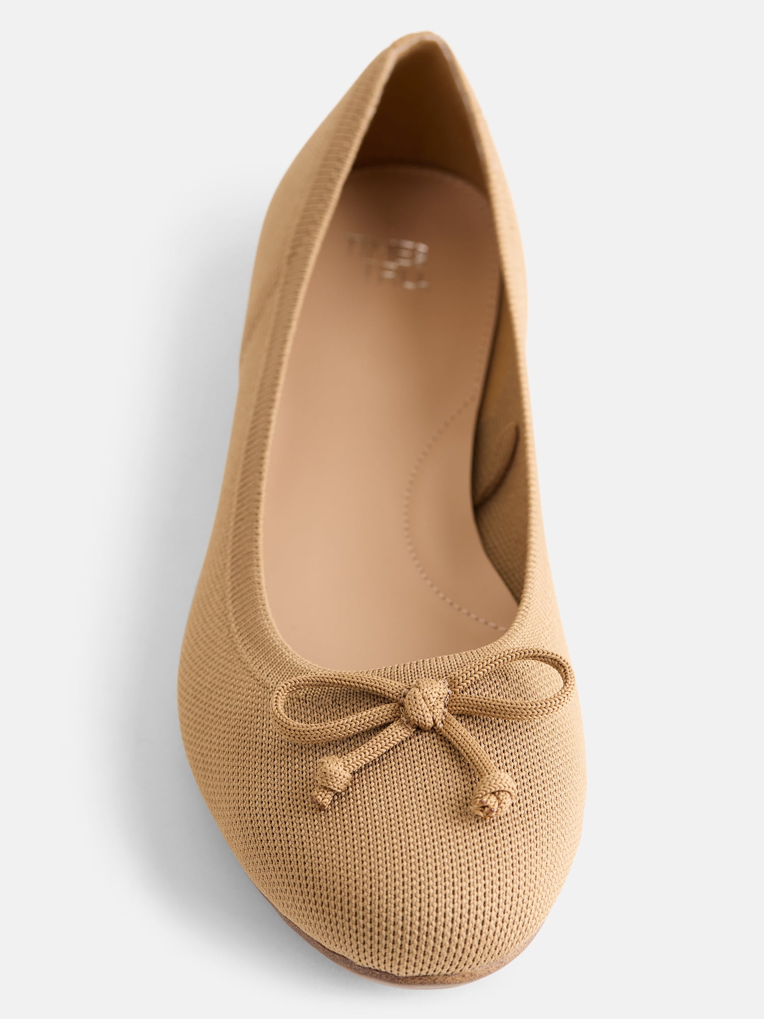 Time and Tru Women's Comfort Knit Ballet Flats