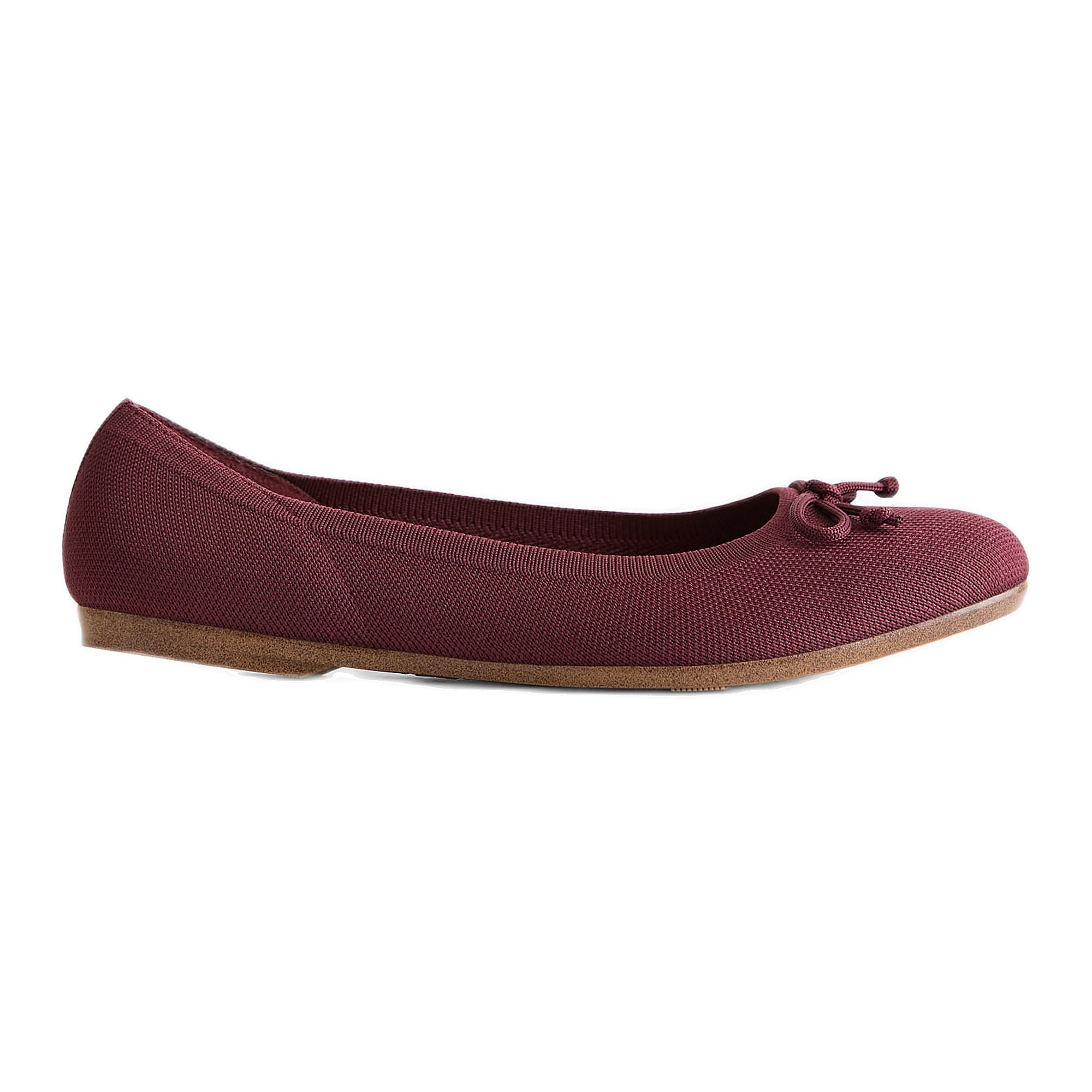 Time and Tru Women's Comfort Knit Ballet Flats
