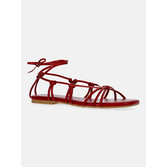 Time and Tru Women's Lace Up Sandals