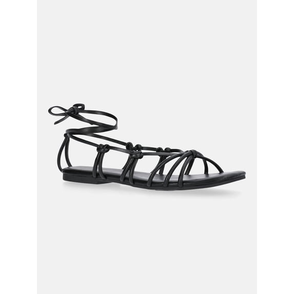 Time and Tru Women's Lace Up Sandals