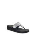 thumbnail image 1 of Time and Tru Women's Lifestyle Wedge Sandal, 1 of 6