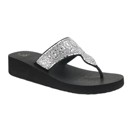 Time and Tru Women's Lifestyle Wedge Sandal