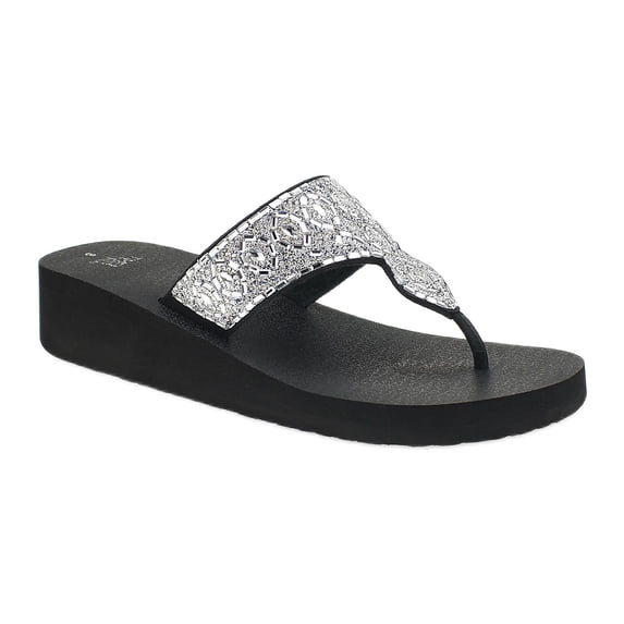 Time and Tru Women's Lifestyle Wedge Sandal