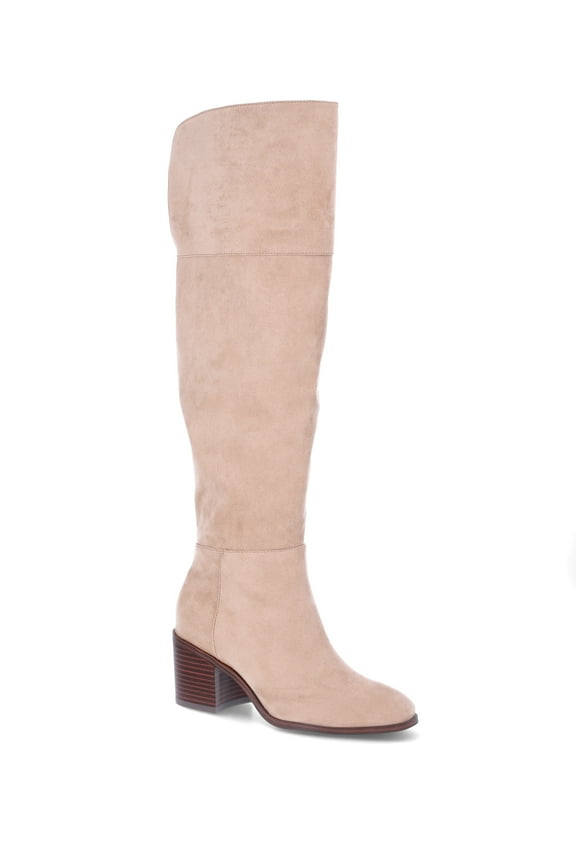 Women's Block Heel Over the Knee Boot, Wide Width Available