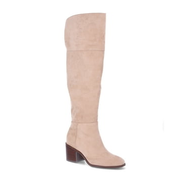 Time and Tru Women's Block Heel Over the Knee Boot, Wide Width Available