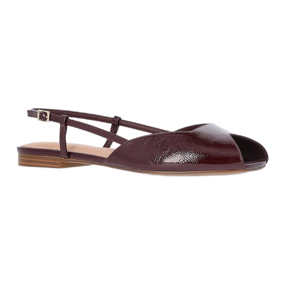 Time and Tru Women's Peep Toe Slingback Shoes