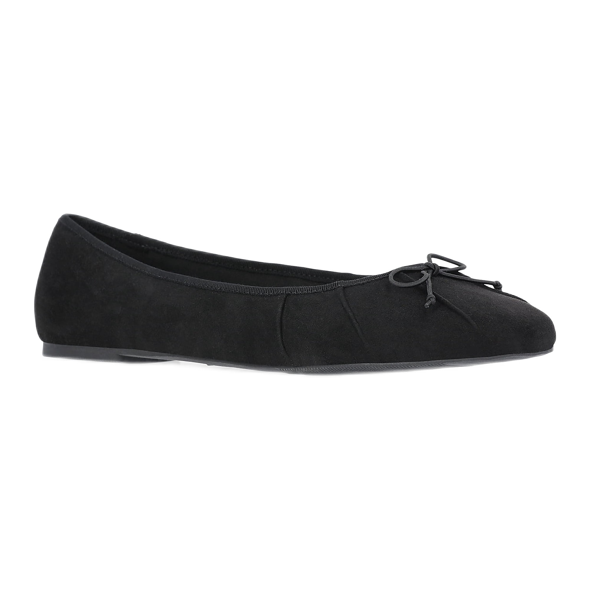 Time and Tru Women's Pleated Ballet Flats