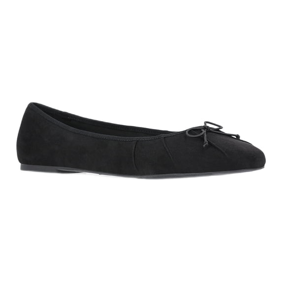 Time and Tru Women's Pleated Ballet Flats