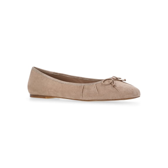 Time and Tru Women's Pleated Ballet Flats