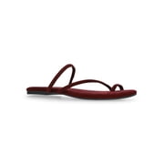Women's Faux Suede Barely There Toe Loop Sandals