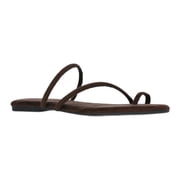 Women's Faux Suede Barely There Toe Loop Sandals