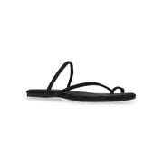 Women's Faux Suede Barely There Toe Loop Sandals