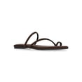thumbnail image 1 of Time and Tru Women's Faux Suede Barely There Toe Loop Sandals, 1 of 7