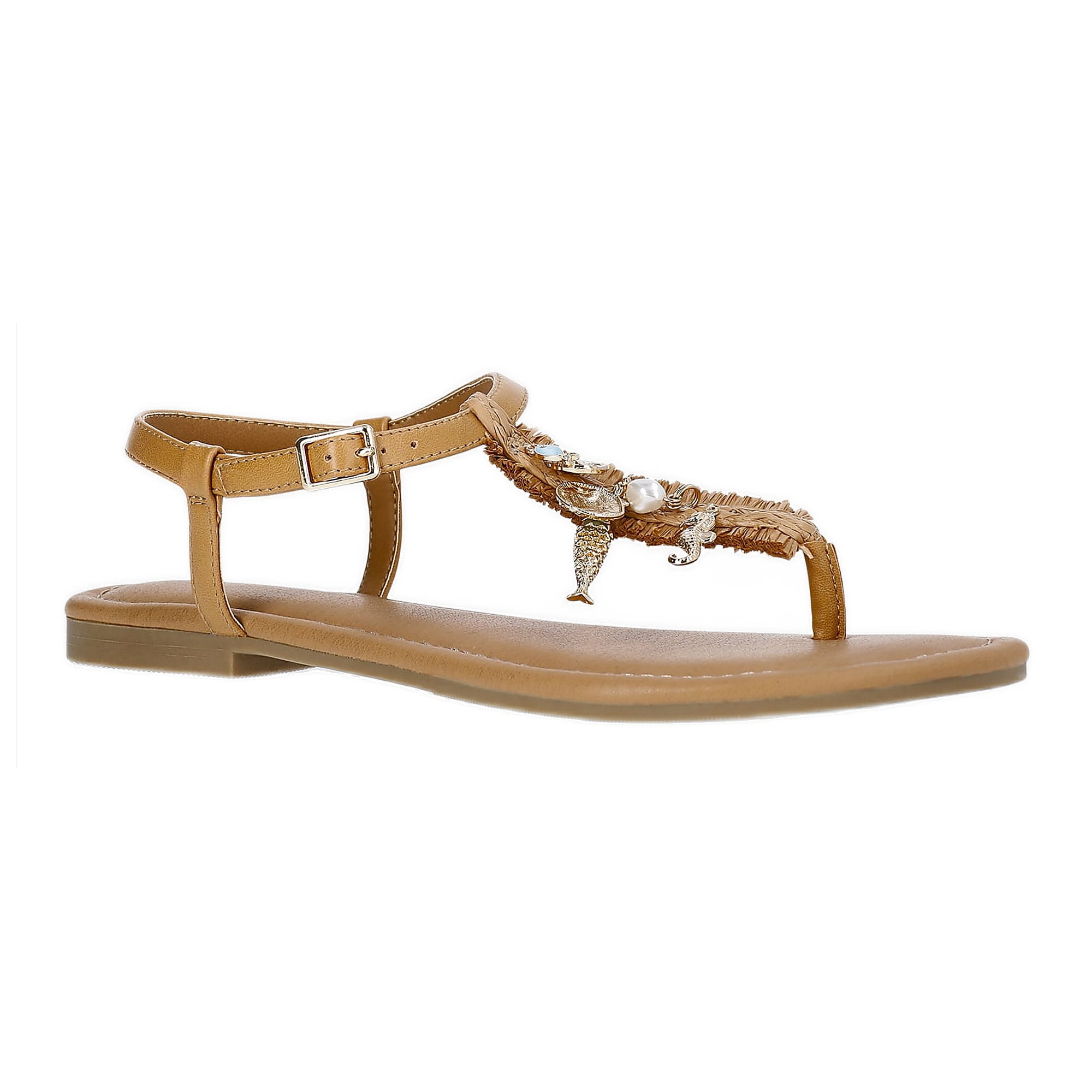 Time and Tru Women's Shell Thong Sandal