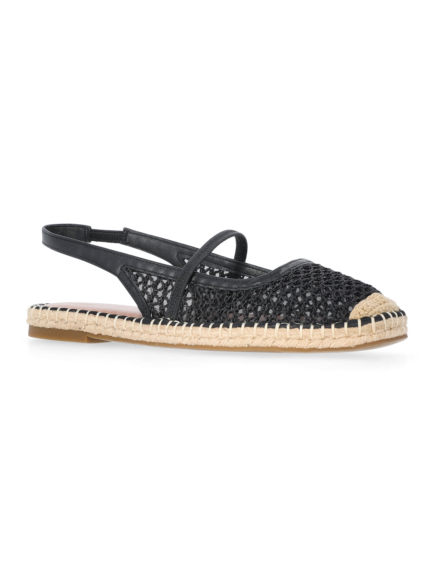 Time and Tru Women's Espadrille Slingback Shoes