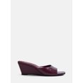 thumbnail image 1 of Time and Tru Women's Slip On Wedge Sandals, 1 of 4