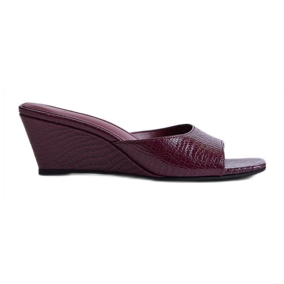 Time and Tru Women's Slip On Wedge Sandals