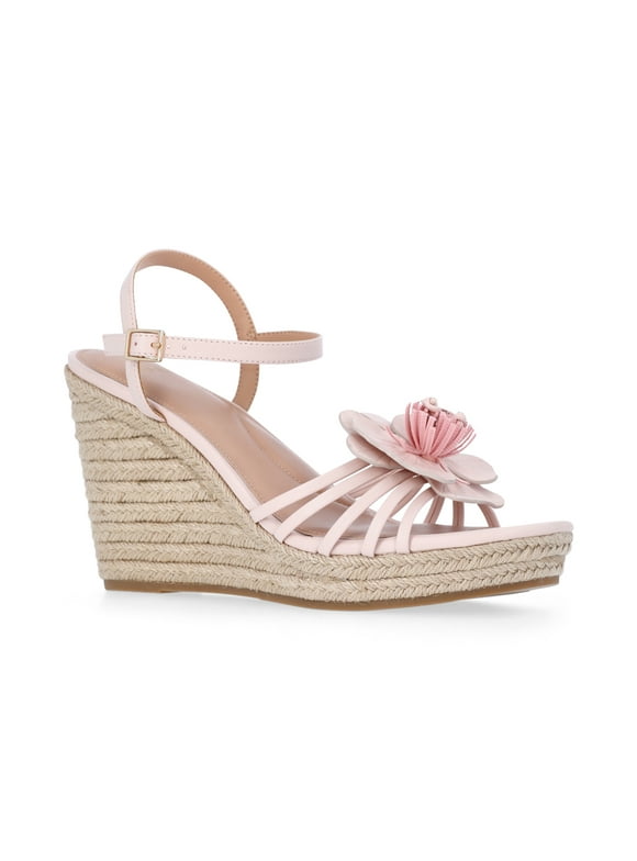 Women's Flower Espadrille Wedge Sandals