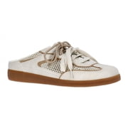 Women's Lace Up Mesh Mule Sneakers